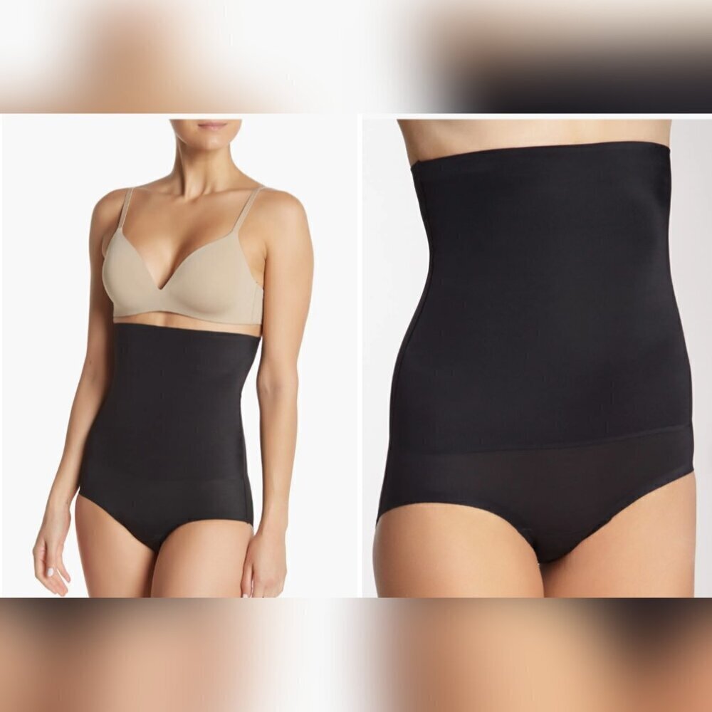 Skinny Girl Ultra Smooth High Waist Briefs — Size Small, Black